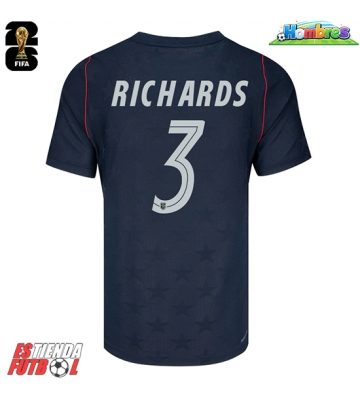 Estados Unidos Chris Richards #3 Segunda Equipación Mundial 2026 Manga Corta